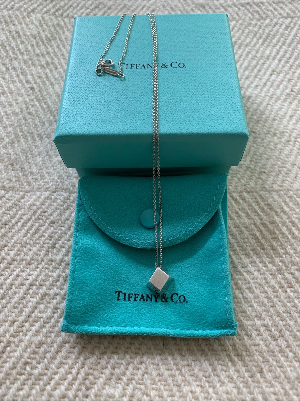 Tiffany & Co. X Frank Gehry Sterling Silver Torque Bead Pendant Necklace